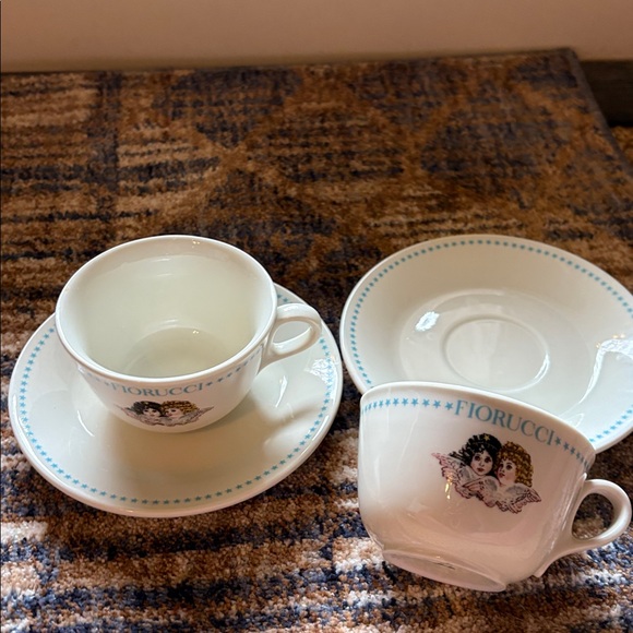 1967 VINTAGE FIORUCCI RICHARD GINORI ITALY ANGEL CUP &SAUCER x 2 - Picture 14 of 16